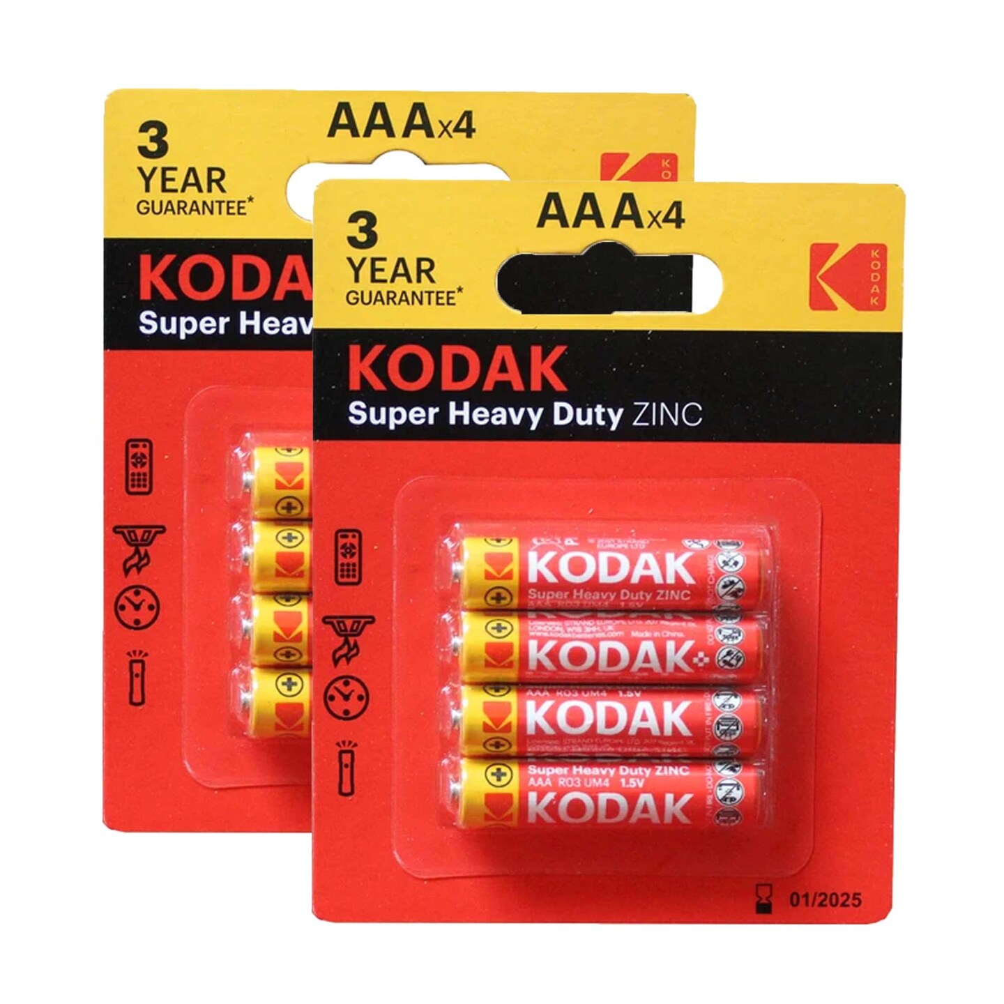 KODAK® Extra Heavy Duty Zinc Battery Assortment in Floor Display 4pc