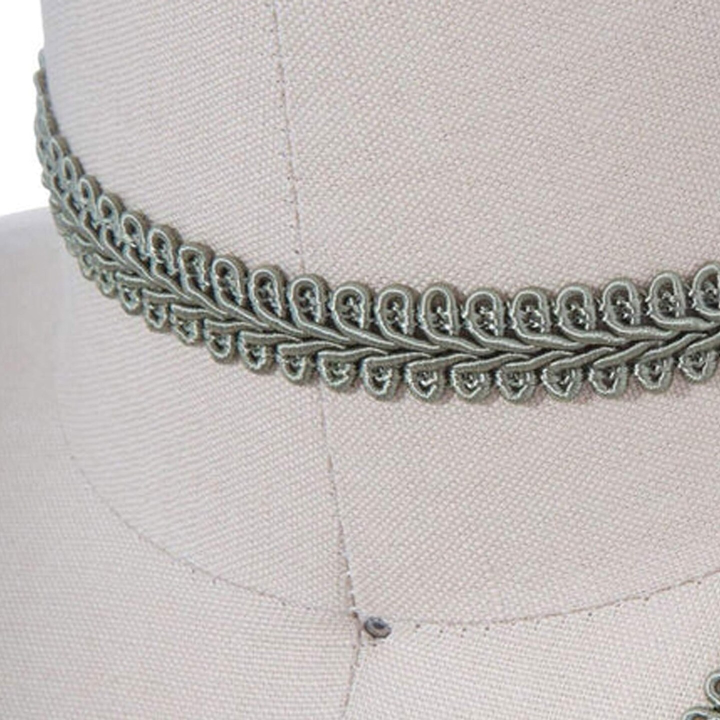 2 Yards 5/8" Width Moss Green Braided Upholstery French Gimp Trim for Victorian Home Decor