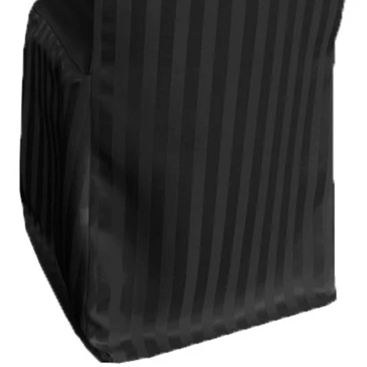 1 Piece Striped Jacquard Polyester Banquet Chair Cover Black Elegant Wedding Decor