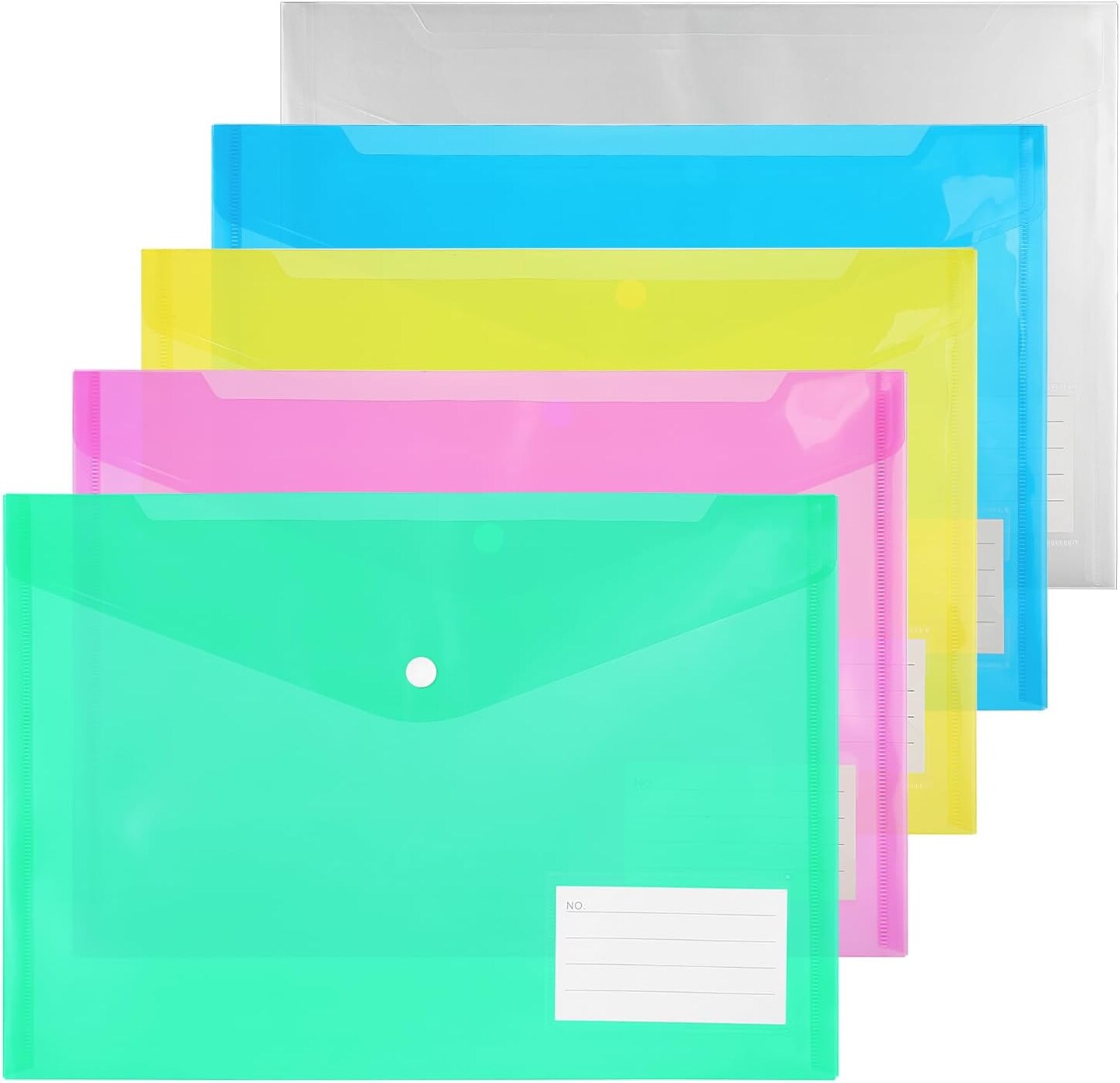 A4 Plastic Folders - Clear Envelopes with Snap Closure | Michaels