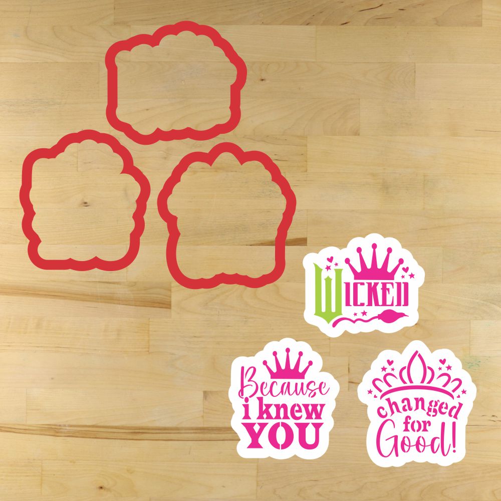 Changed for Good Cookie Stencil Set | Halloween Cookie Stencil | Halloween Arts & Crafts Stencil | Confection Couture |