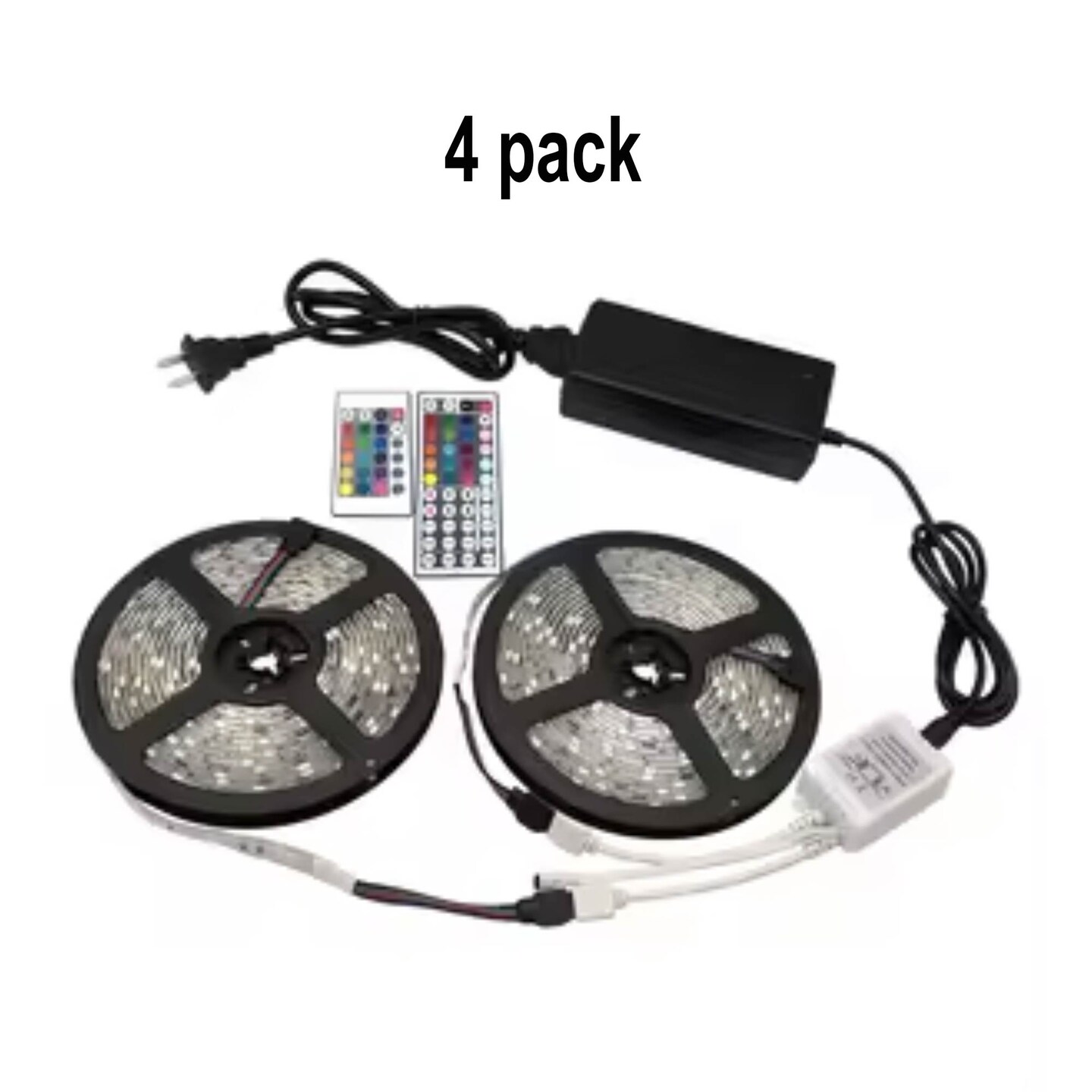 16ft 300 LED 5050 RGB Flexible Light Strip, Waterproof, Cuttable, Remote Control