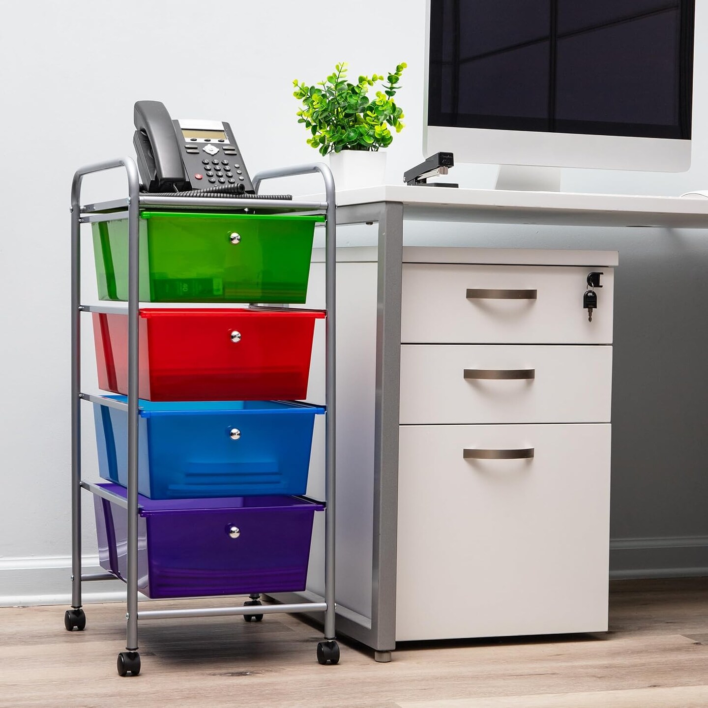 Rolling Cart with Drawers