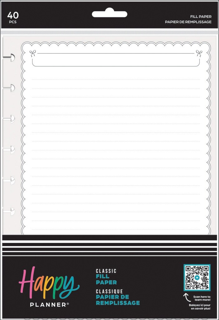 Happy Planner Classic Fill Paper-Sweet & Simple, Count: 1 | Michaels