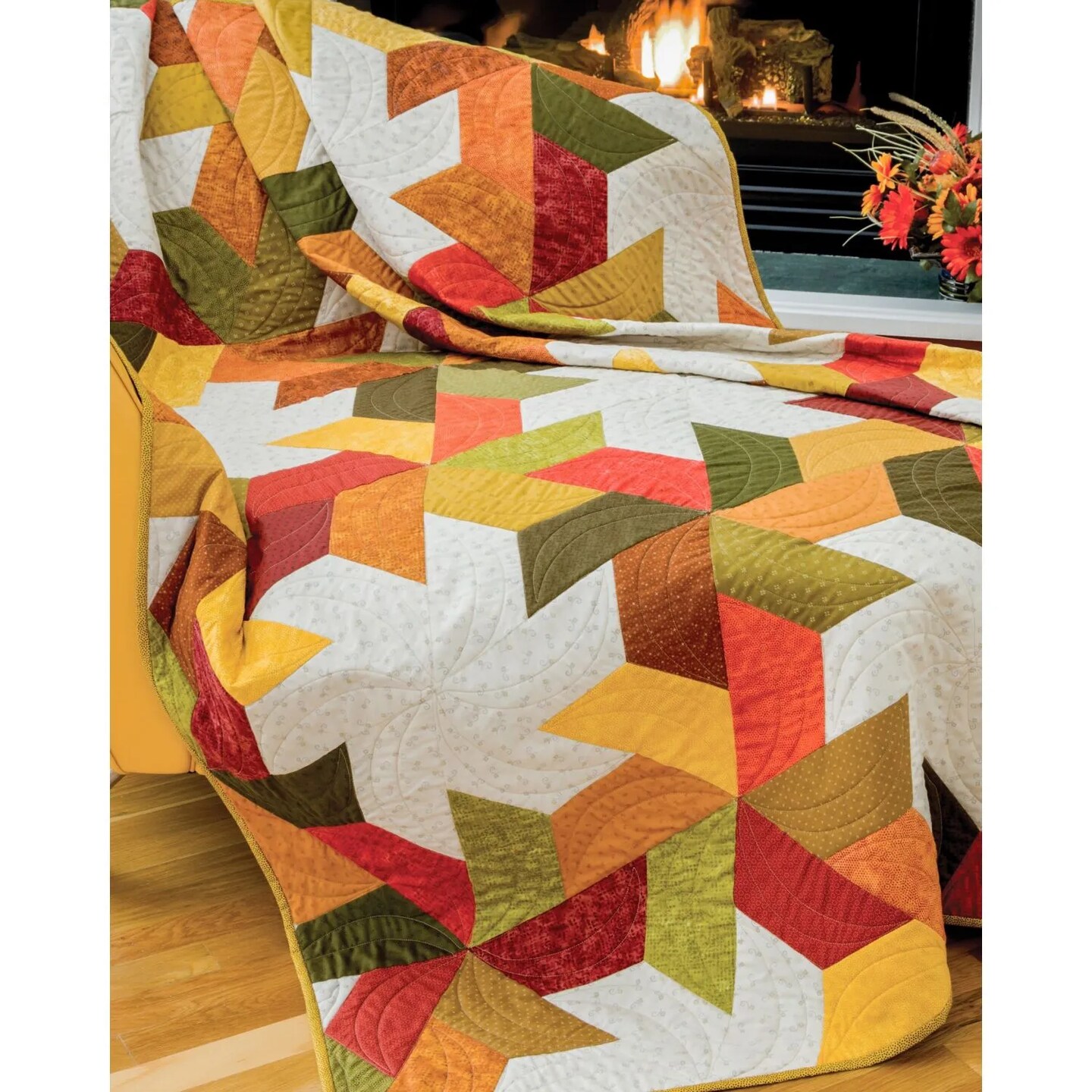 AccuQuilt GO! Half Hexagon 4 1/2" Sides Die – Quilting Fabric Cutting Die, 4 1/4" Finished