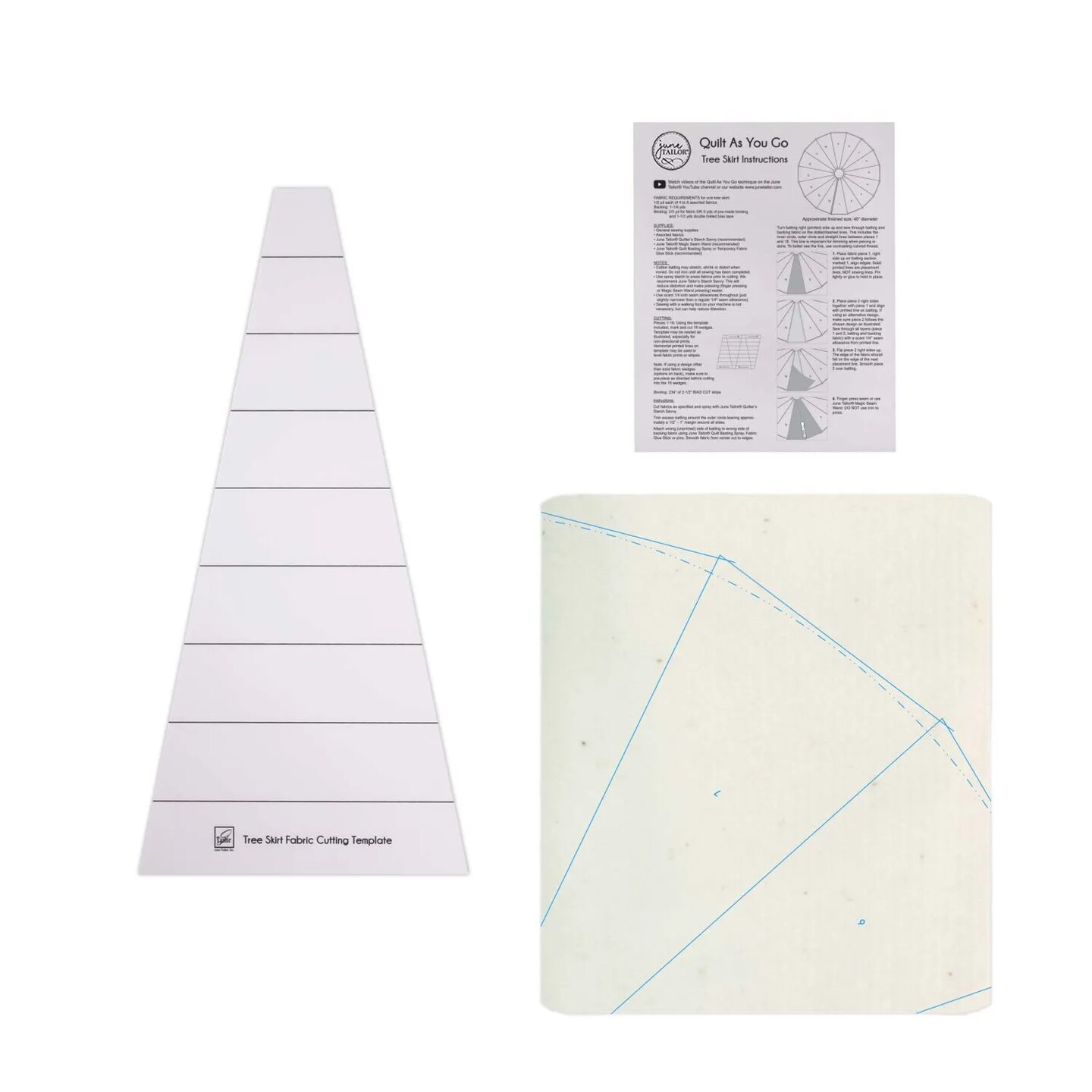 Tree Skirt Quilt-As-You-Go Kit