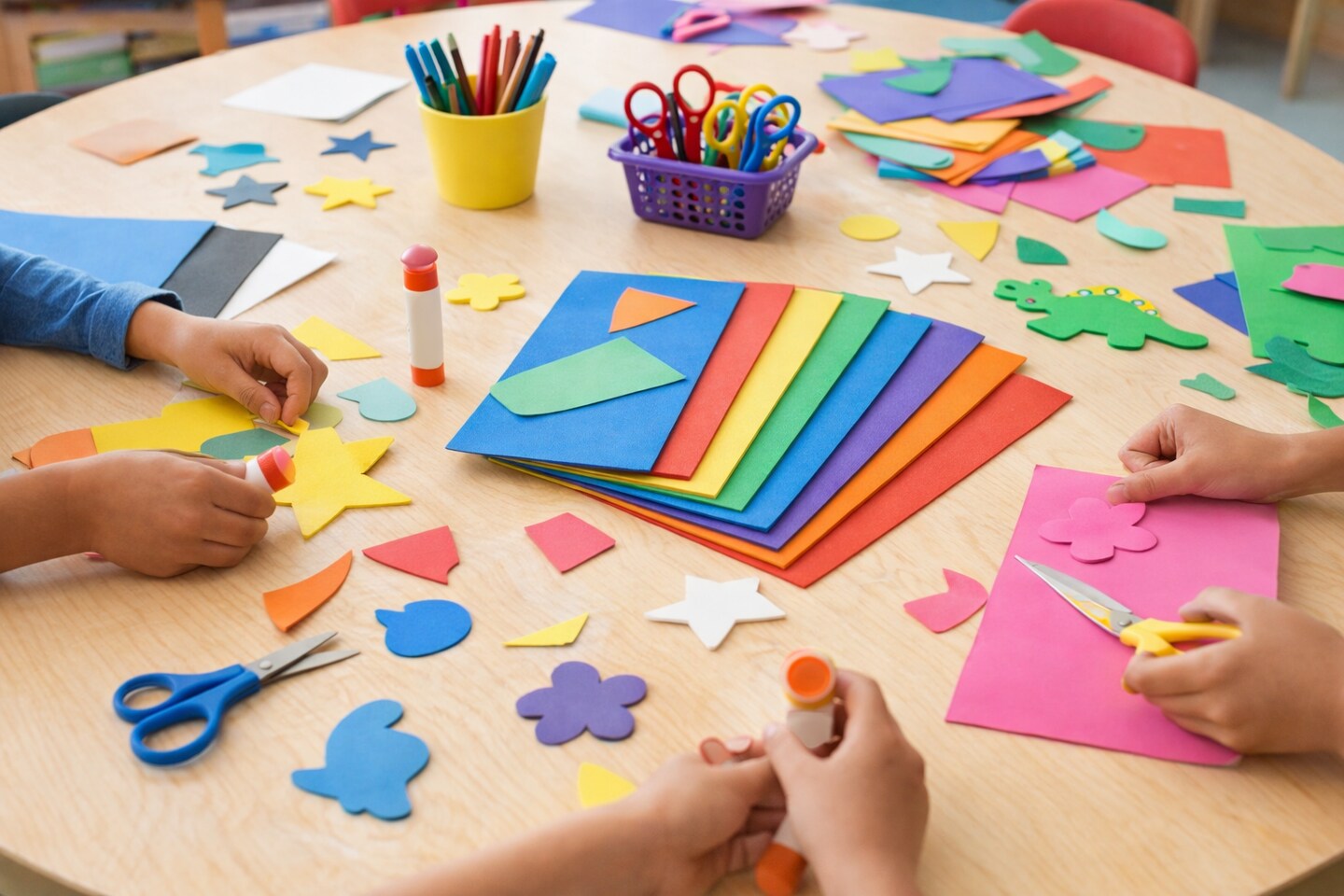 Foam Sheets 12" x 18" – Assorted Colors, 10 Pack | Craft & Classroom Foam