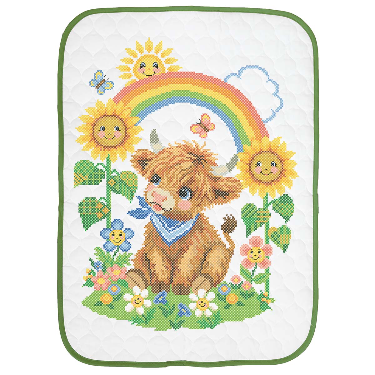 Baby by Herrschners Highland Baby Quilt Stamped Cross-Stitch Kit