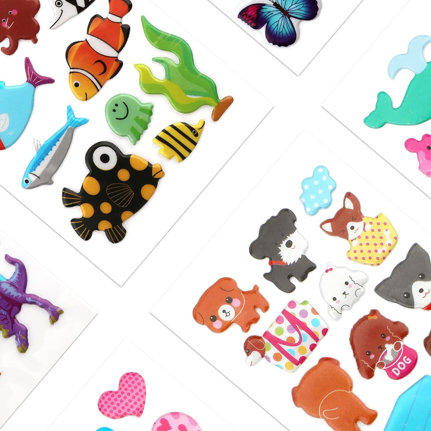 3D Stickers for Kids &#x26; Toddlers 500+ Puffy Stickers Variety Pack