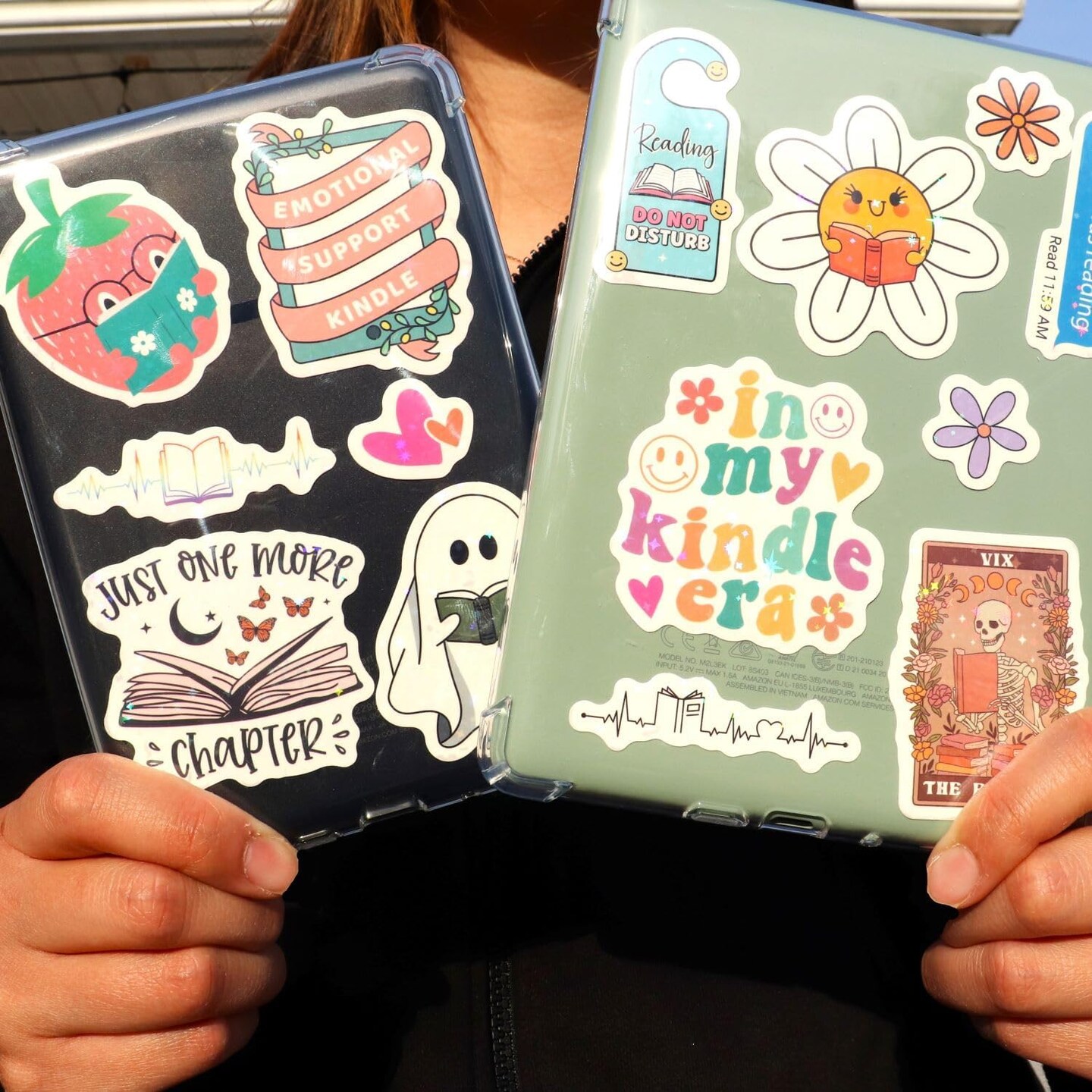 100 PCS Book Stickers for Kindle, Bookish Sticker Pack