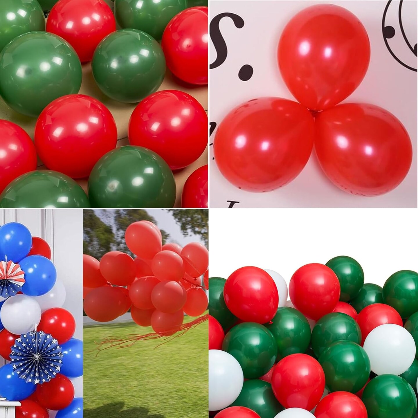 5 Inch Red Party Balloons - 100 Pcs Mini Latex Balloons