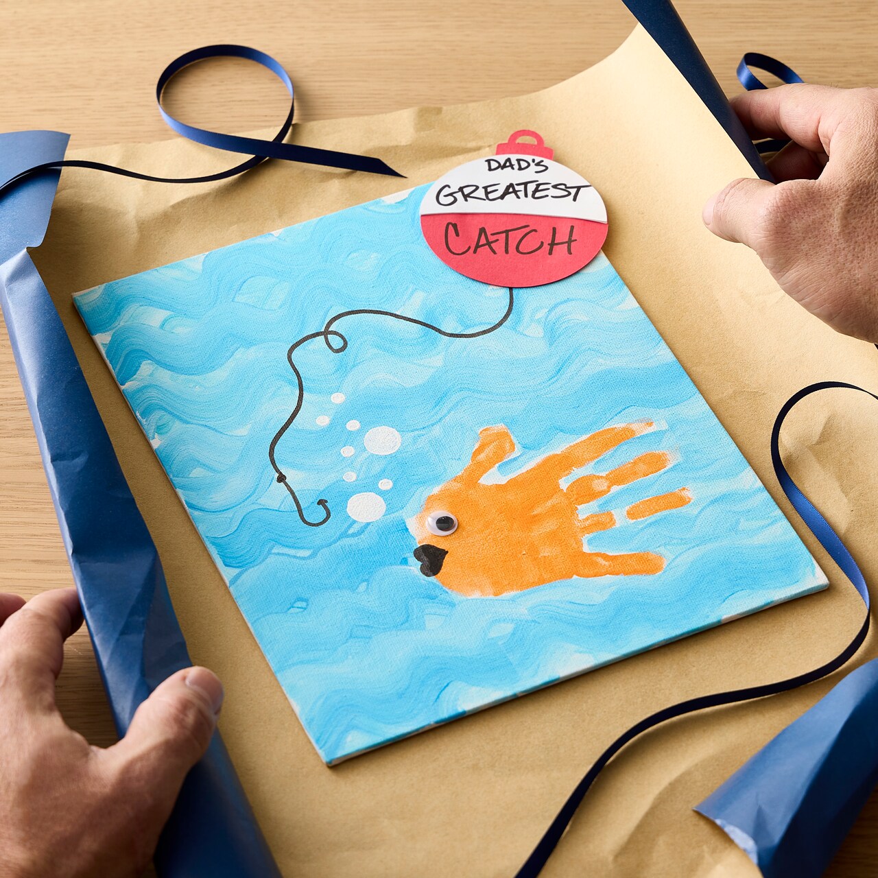 Sunday MakeBreak: Dads Greatest Catch Canvas
