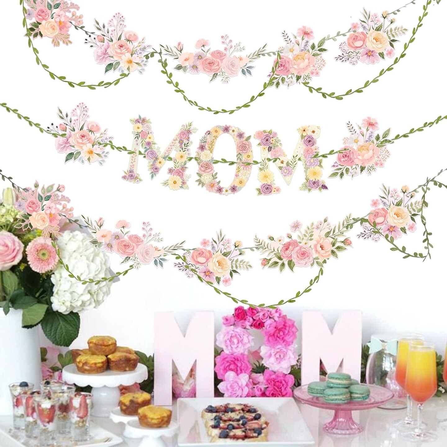 Vintage Floral Mom Banner Mother&#x27;s Day