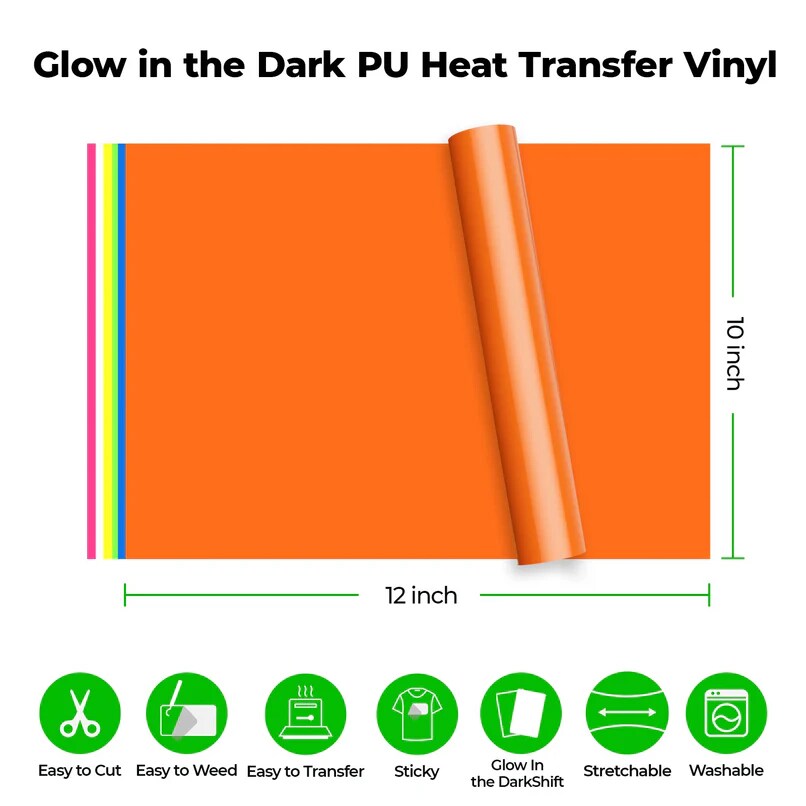 Glow in the Dark Heat Transfer Vinyl