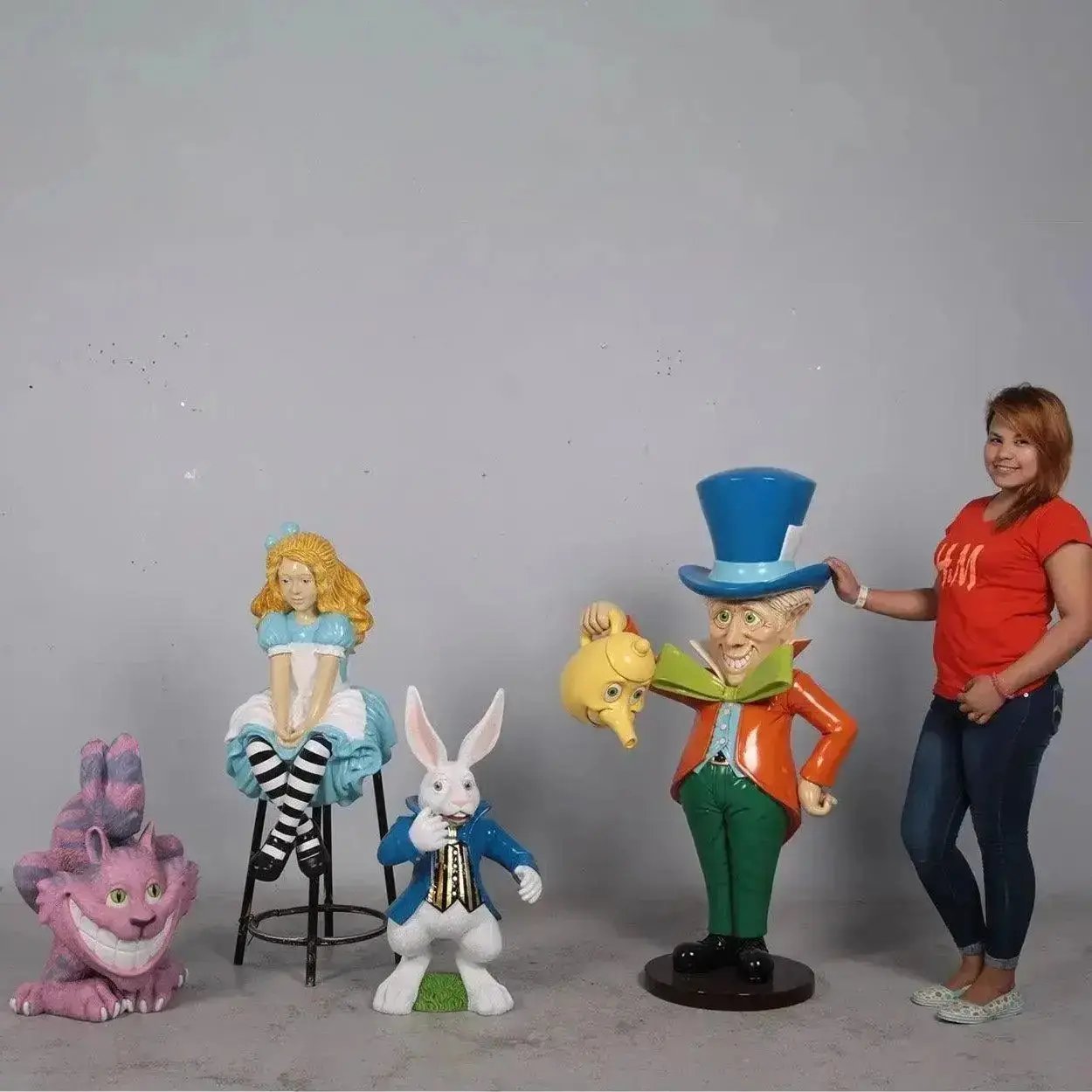 Alice Sitting Statue