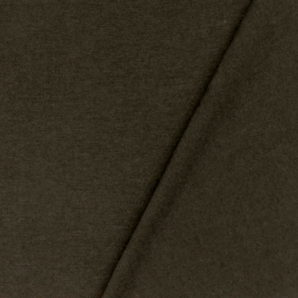 Dark Choco Brown Solid Stretch Cotton Jersey Knit Fabric By the Yard