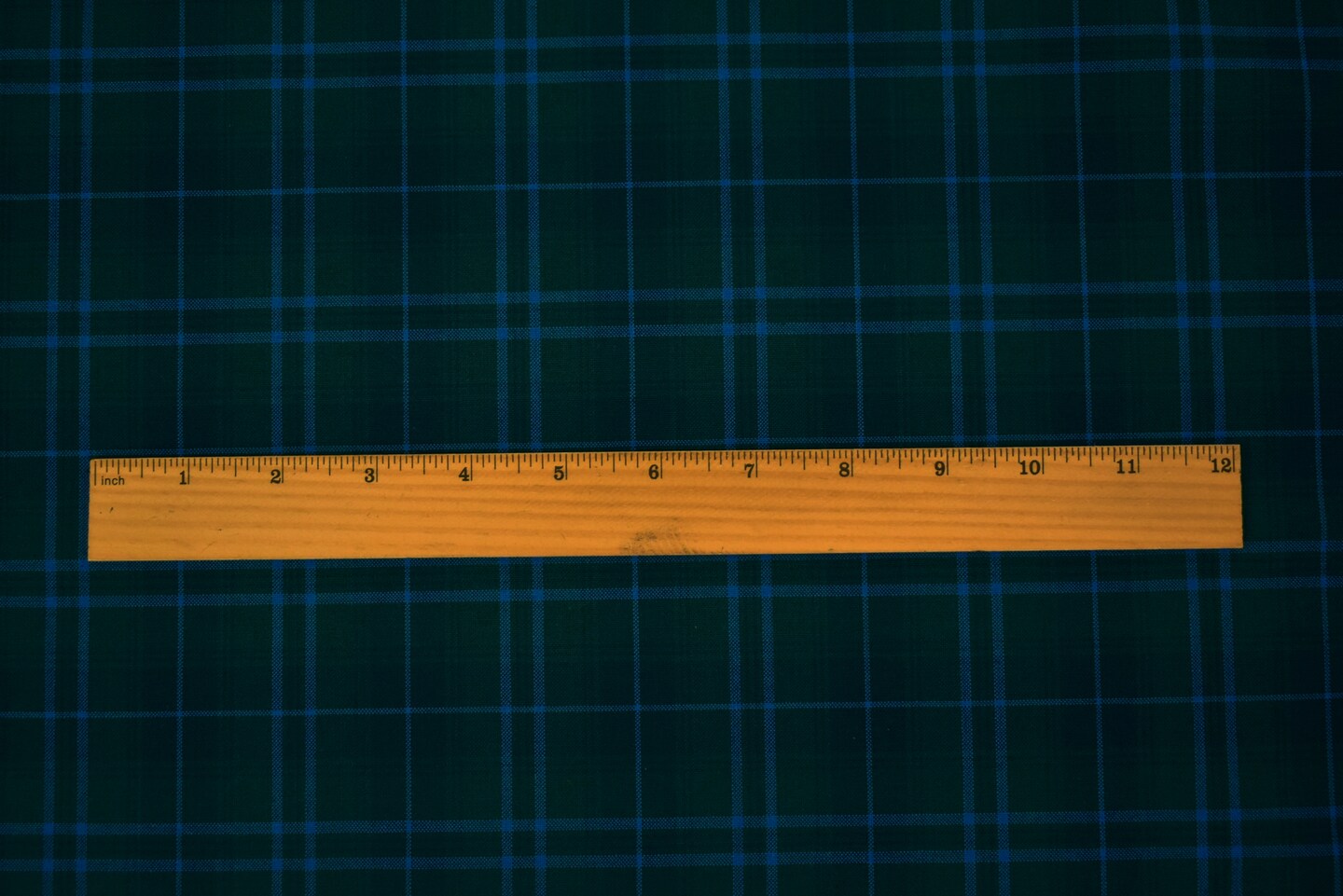 Green-Blue-Multi Poly-Wool Plaid Check Shirting Woven Fabric By the Yard