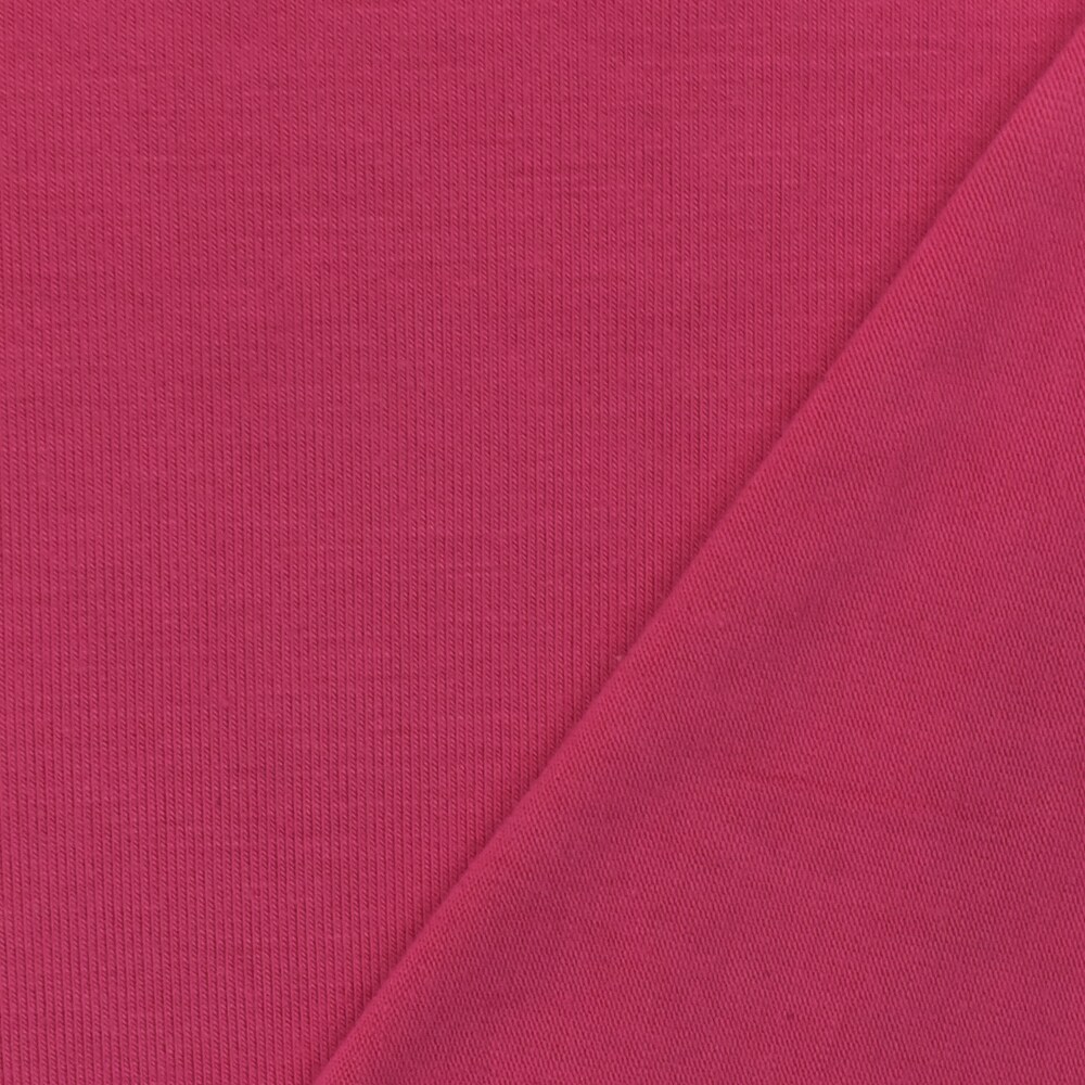 Hot Pink Solid Stretch Spandex Bamboo Jersey Knit Fabric By the Yard