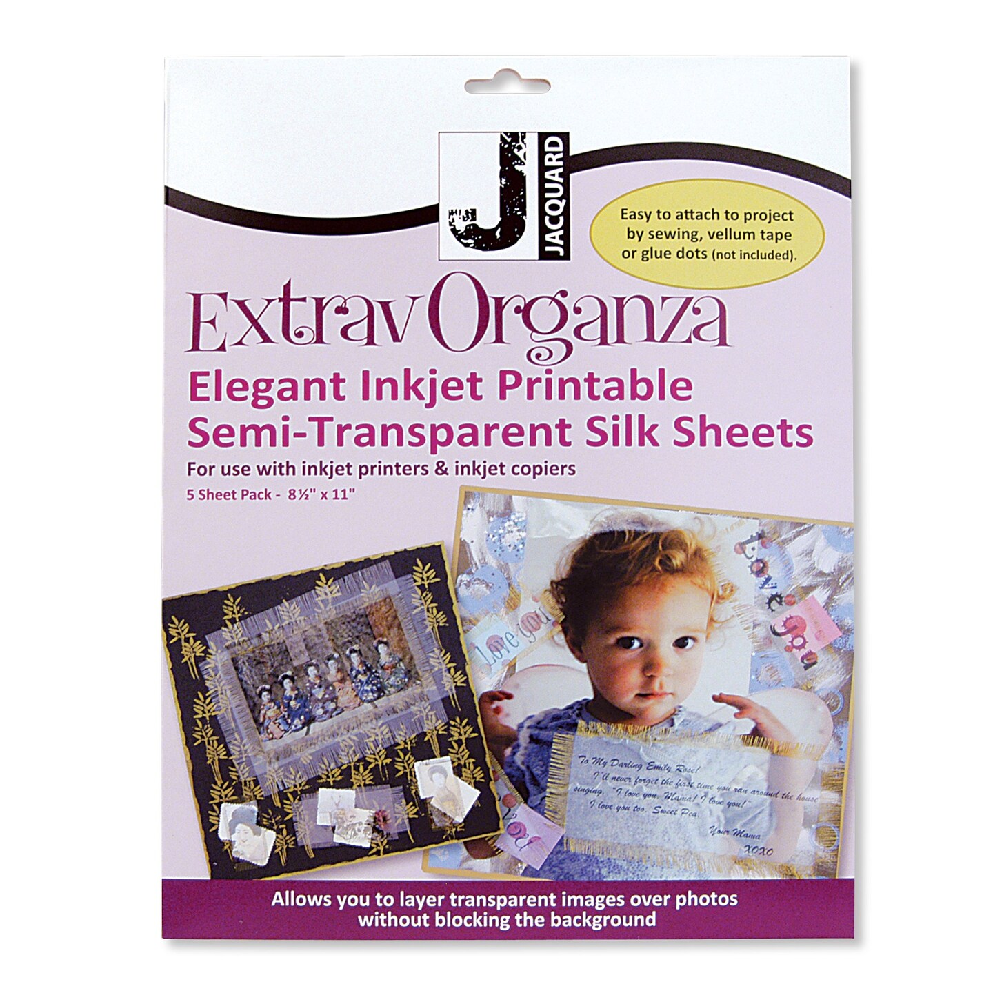 Jacquard ExtravOrganza Fabric Sheets