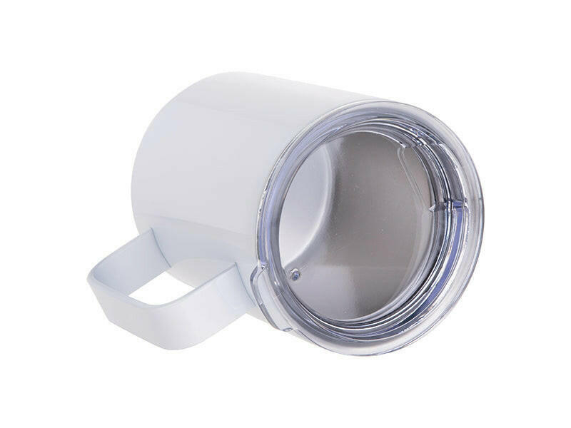 Craft Express 4 Pack 10oz Stainless Steel Coffee Cups – White Sublimation-Ready Mugs