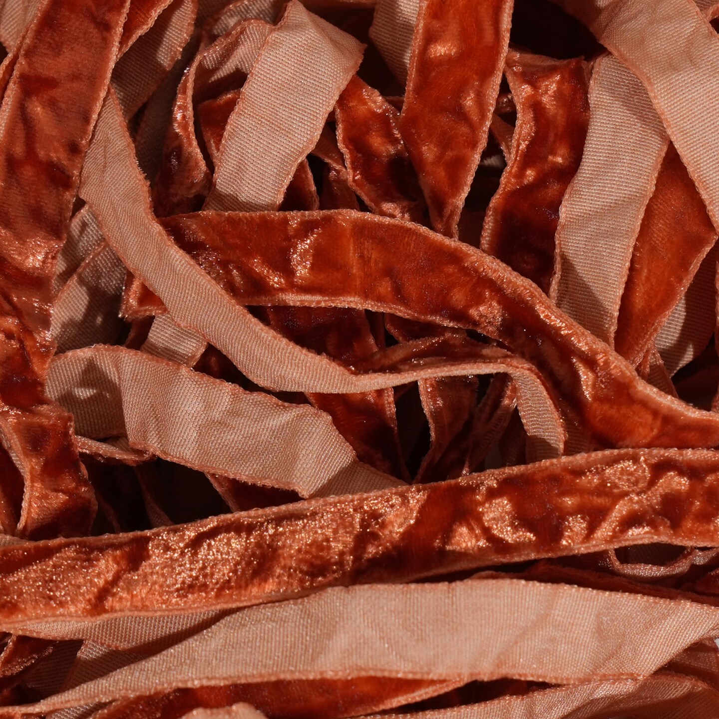 3/8 Inch Terracotta Crushed Velvet Ribbon Thin Cinnamon Vintage Fall Ribbon for Thanksgiving Halloween Flower Bouquet Gift Wrapping Wedding Invitations Crafts Christmas Decorations 25 Yards