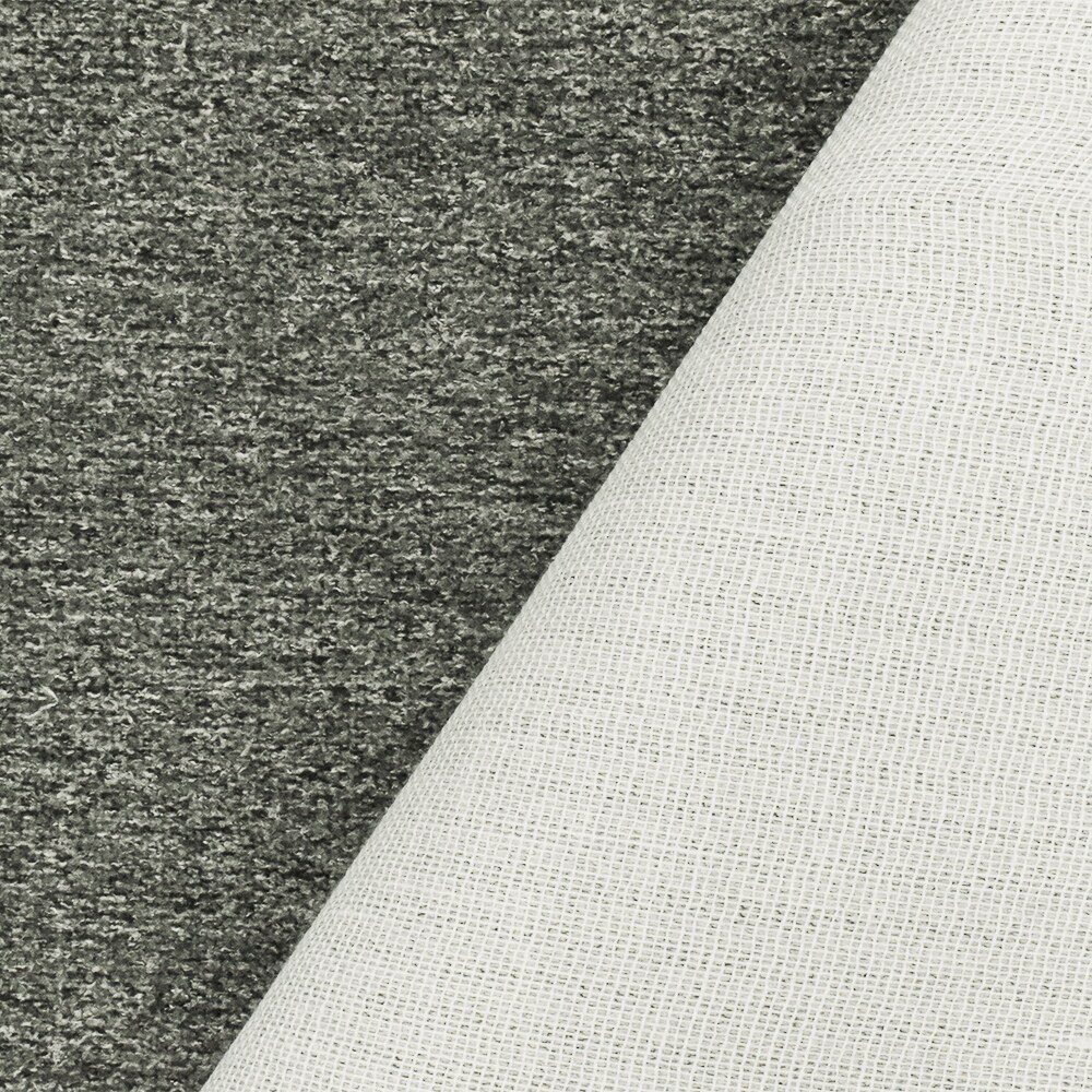 Gray Texture Poly Blend Woven Home Decorating Fabric By the Yard
