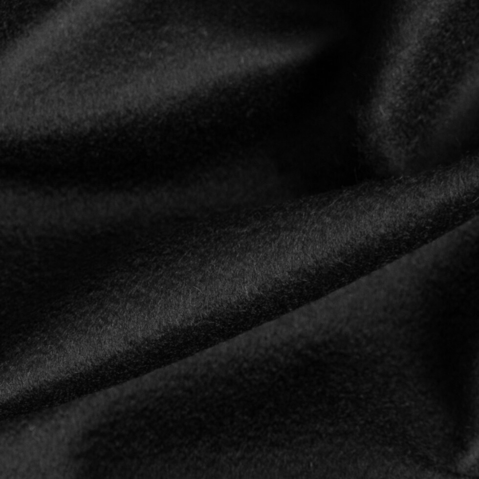 1 Yard Black 100% Cashmere Suiting Fabric Made in Italy 58 Inches Width