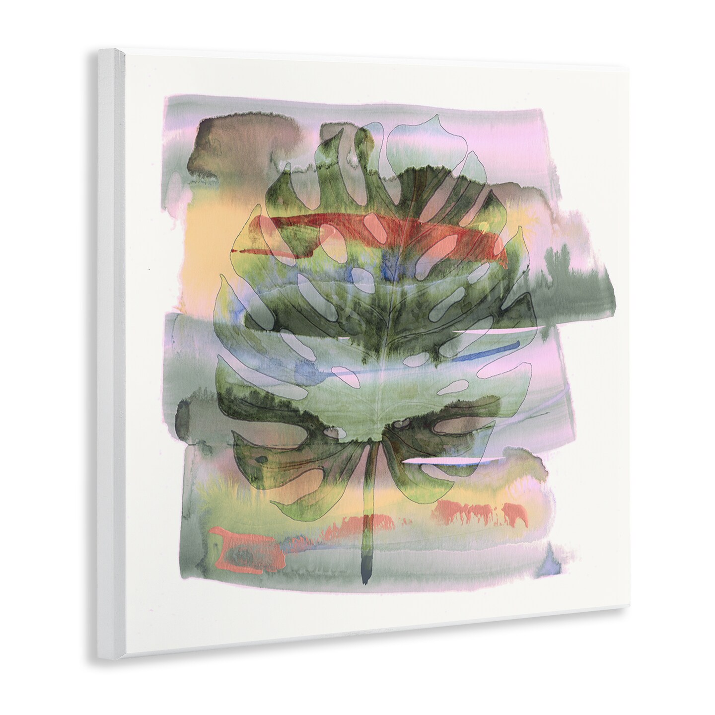 Stupell Industries Tropical Dream Pastel Monstera Wall Plaque, design by Susan Jill