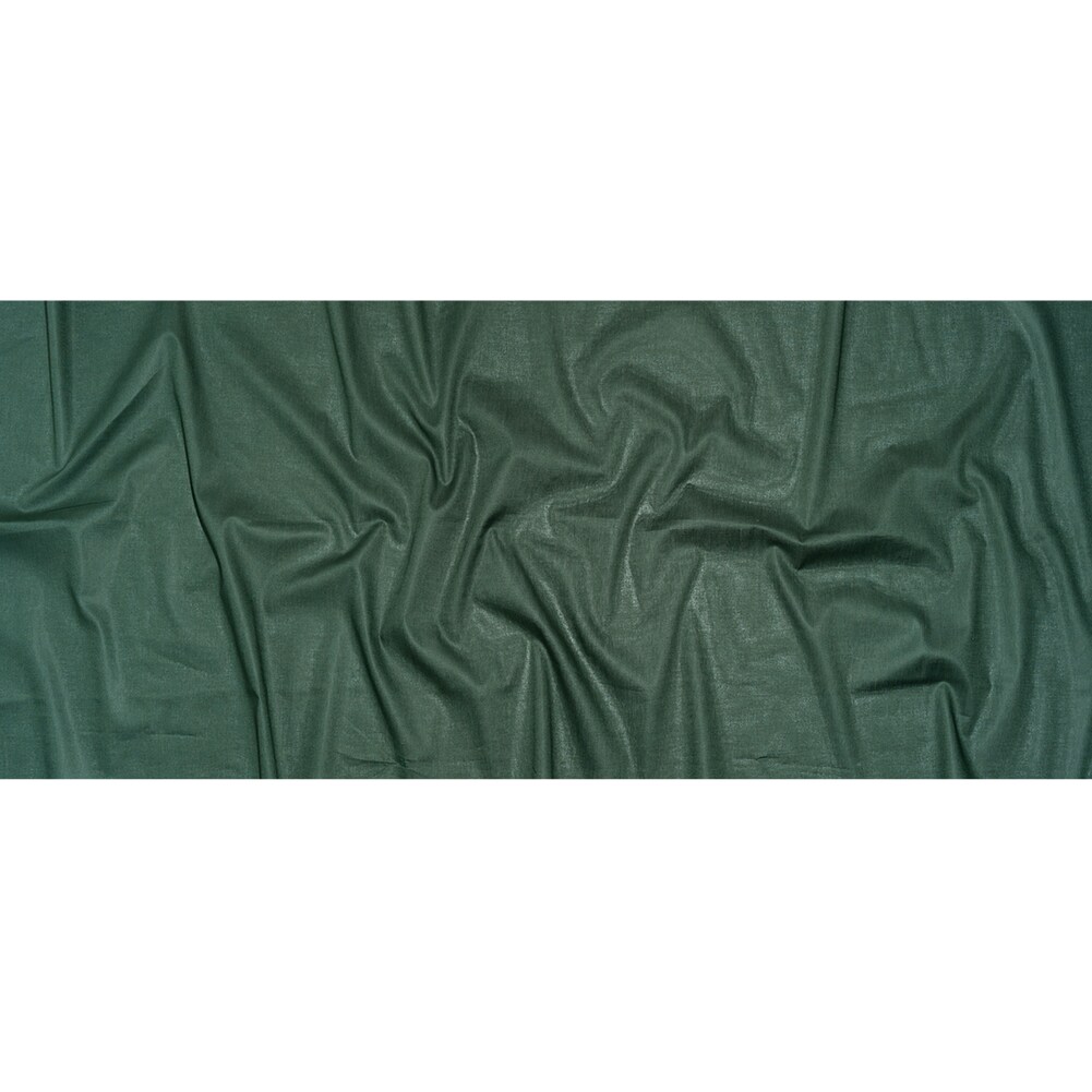 1 Yard Hunter Green Mercerized Organic Egyptian Cotton Voile Sustainable Solid Fabric 57 inch Width
