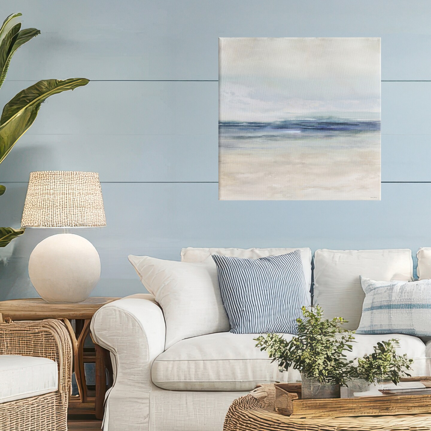 Stupell Industries Coastal Calm Beach Horizon Canvas, design by Amber Sterling
