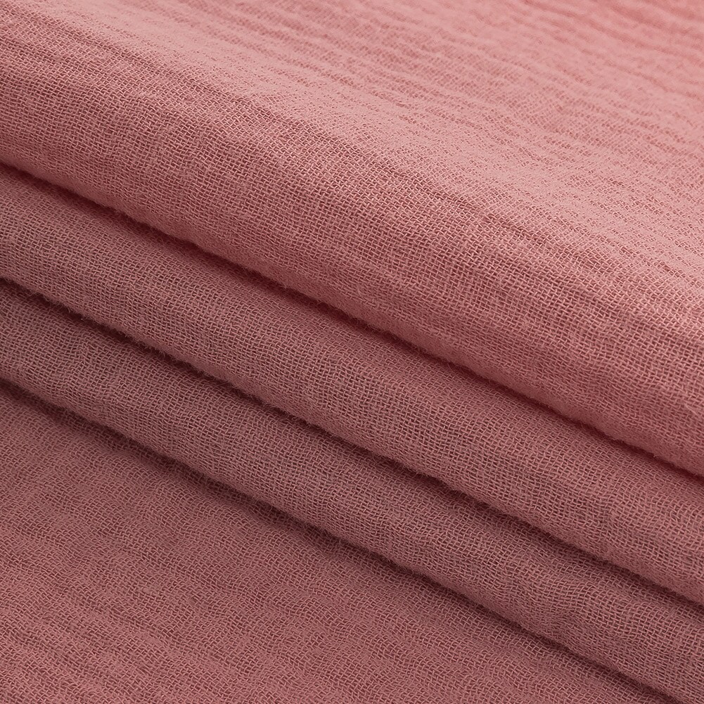 1 Yard Double Cotton Gauze Dusty Rose - Talamanca Collection 50’’ Width