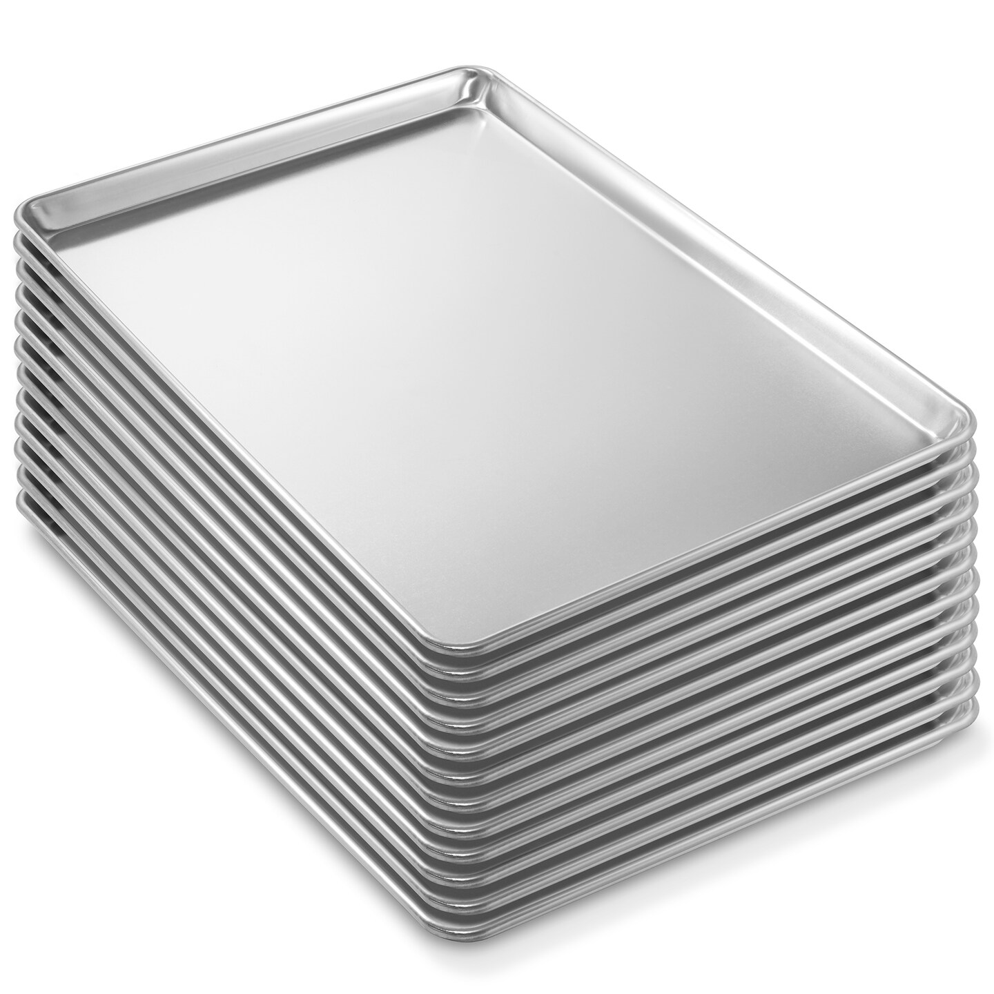 thumbnail interactive-video image 1 of Last Confection 18 X 26 Full Size Sheet Pans - Rimmed Aluminum Commercial Baking Sheets 1 of 2