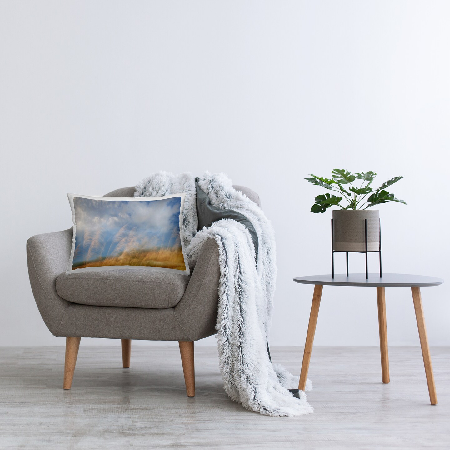 Stupell Industries Waves Of Terra Landscape Indoor Pillow, 14 x 7 x 20