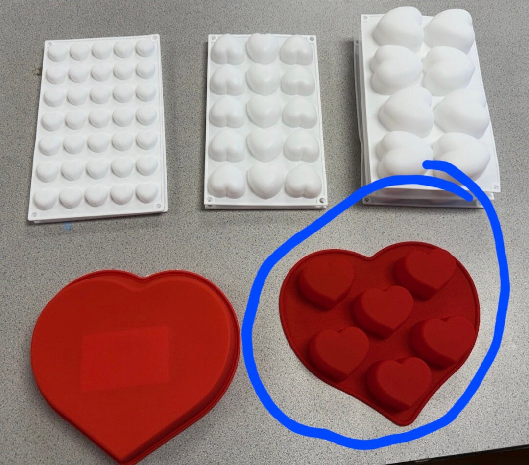 Valentine Heart Silicone Pan – Cupcakes, Brownies & Rice Krispy Treats