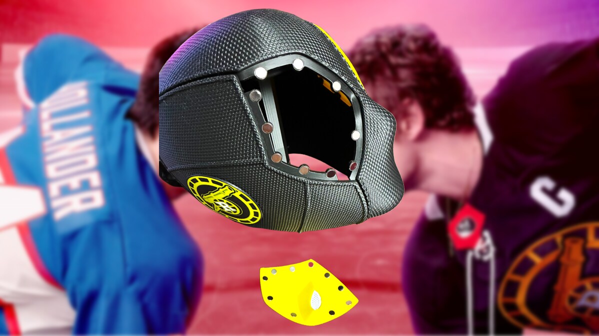 deadpool football helmet Heated Rivalry Ilya Rosanov x Deadpool 3D Printed Helmet Mask with Display  Stand