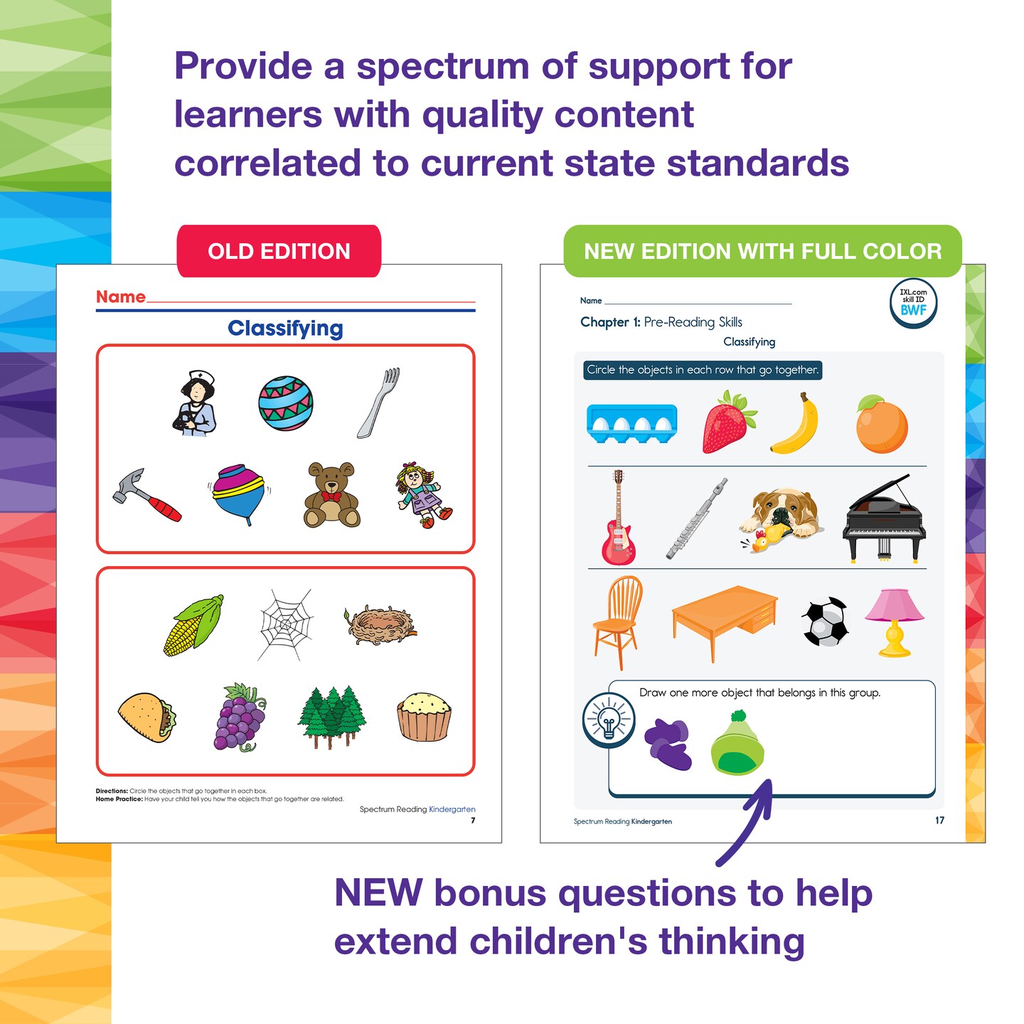 Spectrum Reading Kindergarten Workbooks, Activity Book Covering the Alphabet, Sight Words, and more Phonics for Kids Ages 5-6, Classroom or Homeschool Curriculum