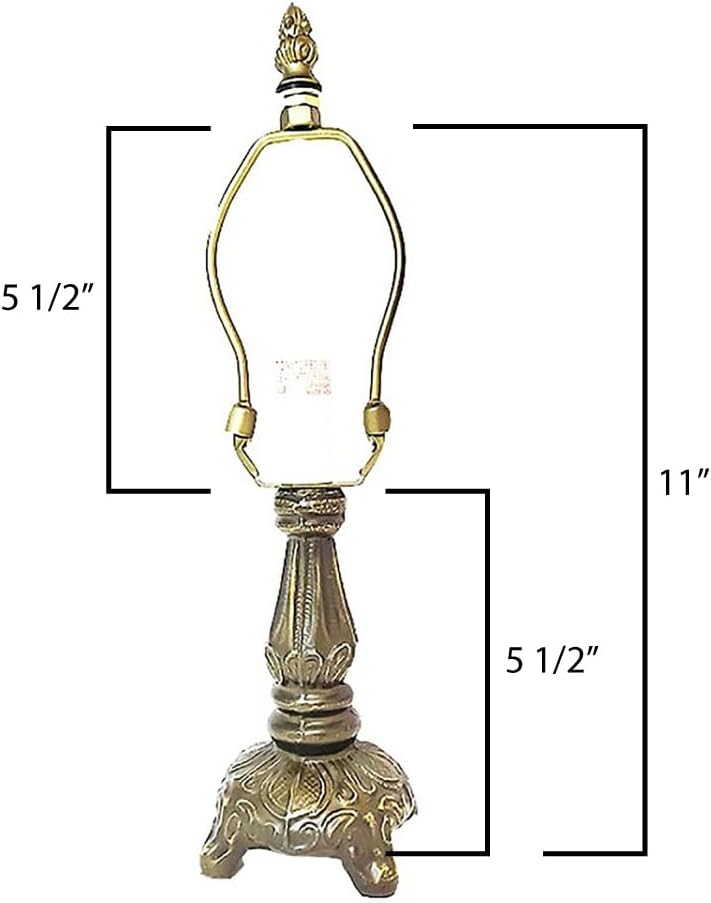 Grecian Metal Lamp Base, Antique Bronze Finish With Gold Highlights, Nicely Weighted, 11&#x22; Tall