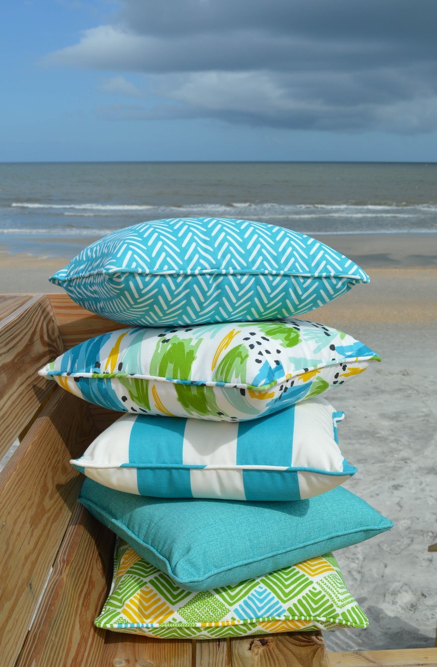 Richloom Solarium ESTES   - Trendy Outdoor/Indoor Fabric &#x2013; UV, Tear, and Stain Resistant. Water Repellent (List Price Is Per Yard)