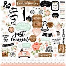 Echo Park Our Wedding 12&#x22; X 12&#x22; Element Sticker Sheet