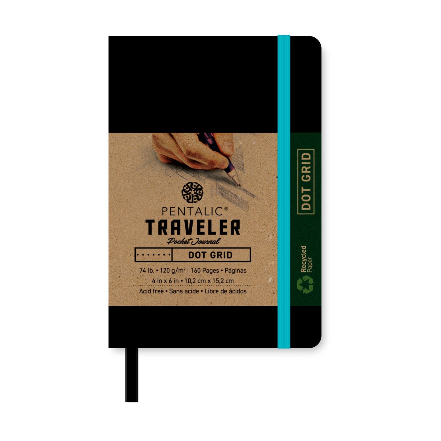 PTL-016132 Series | Traveler Pocket Journal - Dot Grid 6x4