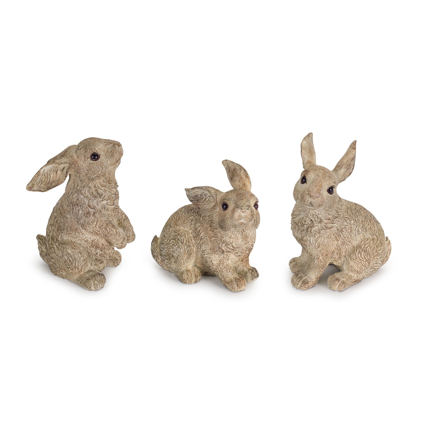 Melrose Rustic Sculptured Rabbit Figurines - 7