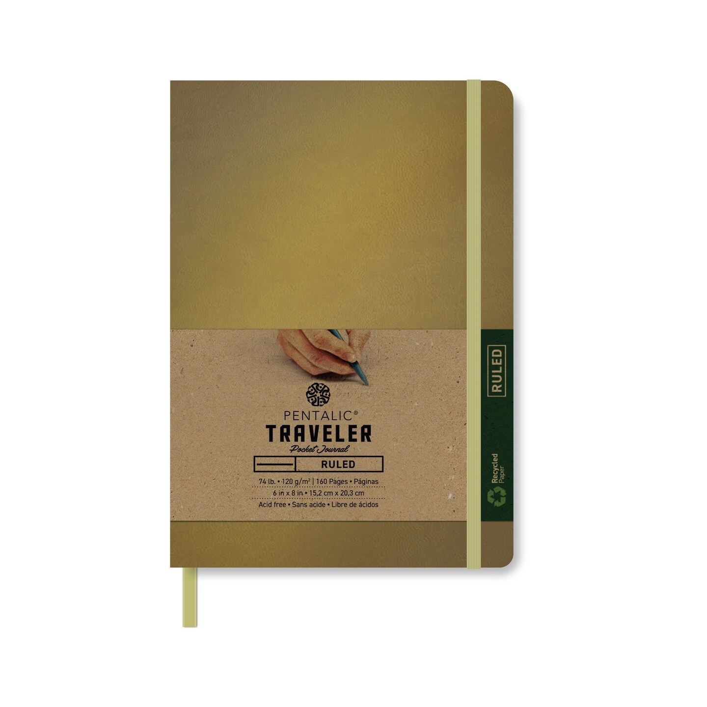 PTL-016153 Series | Traveler Pocket Journal - Metallic Ruled