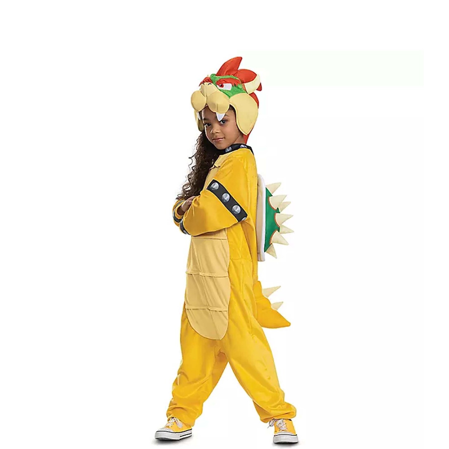 Nintendo Super Mario Bros Bowser Kids Hooded Jumpsuit Costume