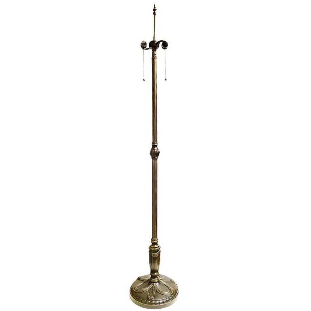 Romesque Floor Lamp Base Zinc Alloy - Antique Bronze Finish 62&#x22; Tall