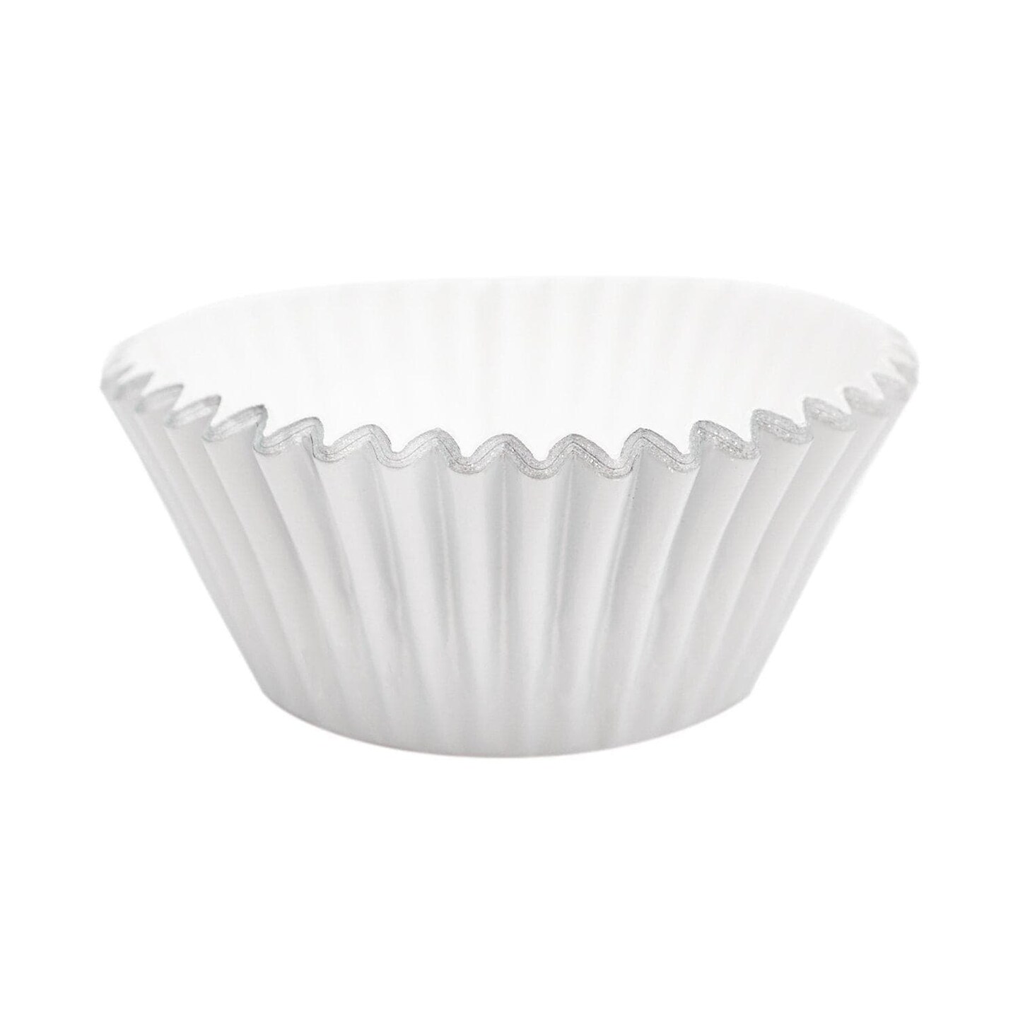 Shiny Silver Standard Size Cupcake Wrappers & Liners | 25 PC Set