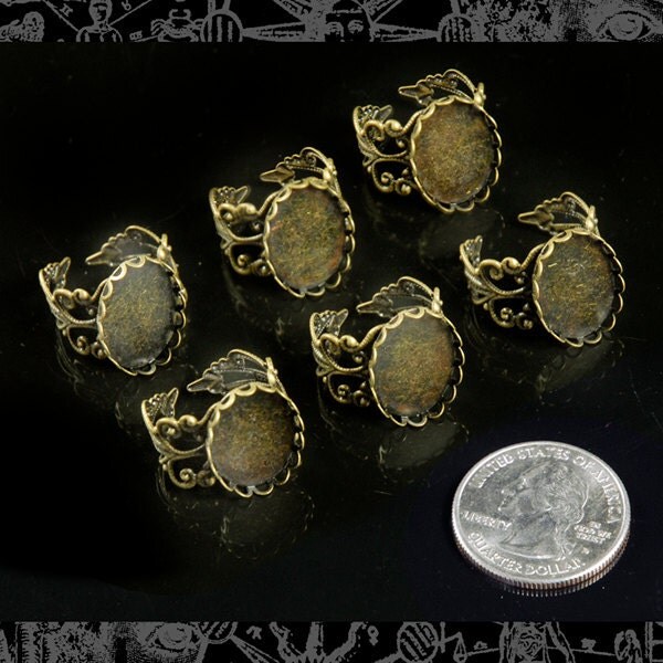 Pink and Cream Mirror Image Hummingbird Cameos 13mm x 18mm - Set of 6 - Three Pairs - CAM199