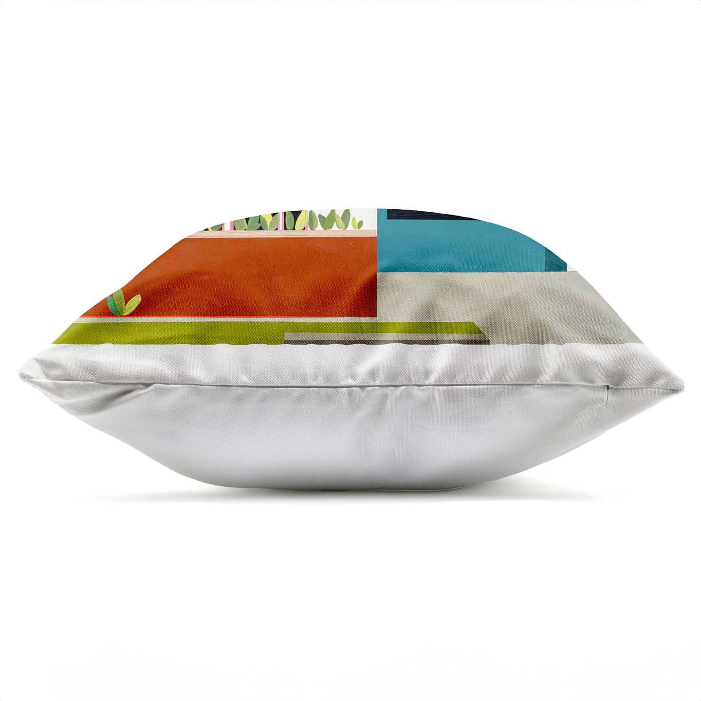 Stupell Industries Pink Sunkissed Suburbia Outdoor Printed Pillow, design by Jan Weiss, 18 x 7 x 18