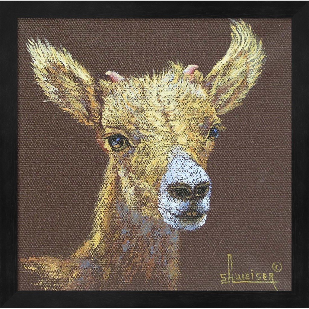 Little Bighorn by Sharon Weiser 13&#x22; x 13&#x22; Framed Wall Art
