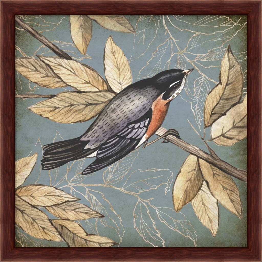 Songbird Fable I by Posters International Studio 13&#x22; x 13&#x22; Framed Wall Art