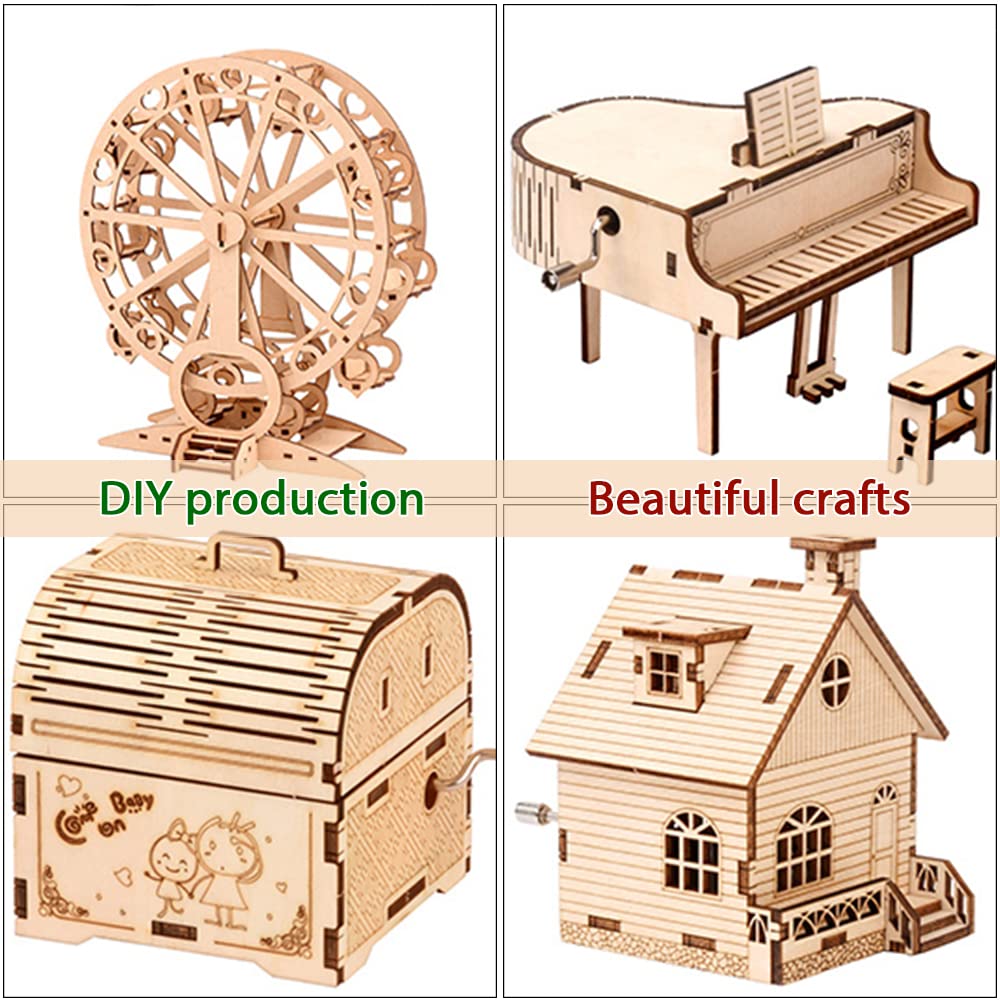 4 Pieces 12 x 12 Inch Craft Wood, Plywood Board Basswood Sheets, Perfect for DIY Projects, Drawing, Painting, Laser, Wood Burning, Wood Engraving and Laser Projects